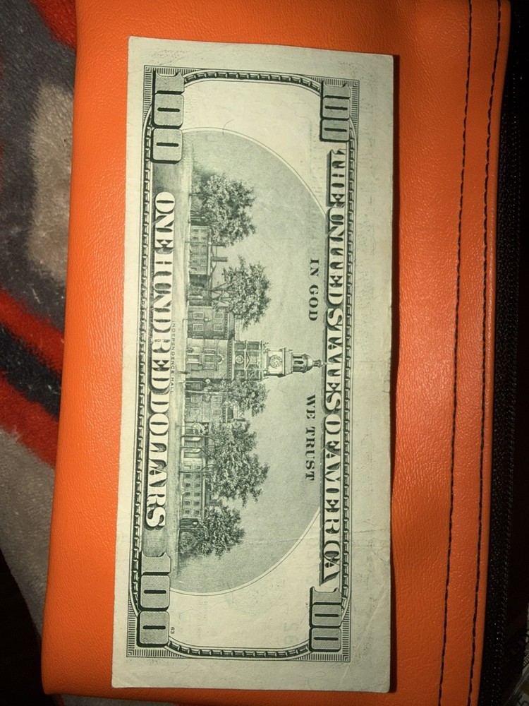 1996 $100 Dollar Bill Off-Center Misaligned Error