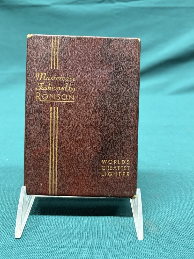 Vintage Art Deco Ronson Mastercase Lighter and Cigarette Case in Original Box