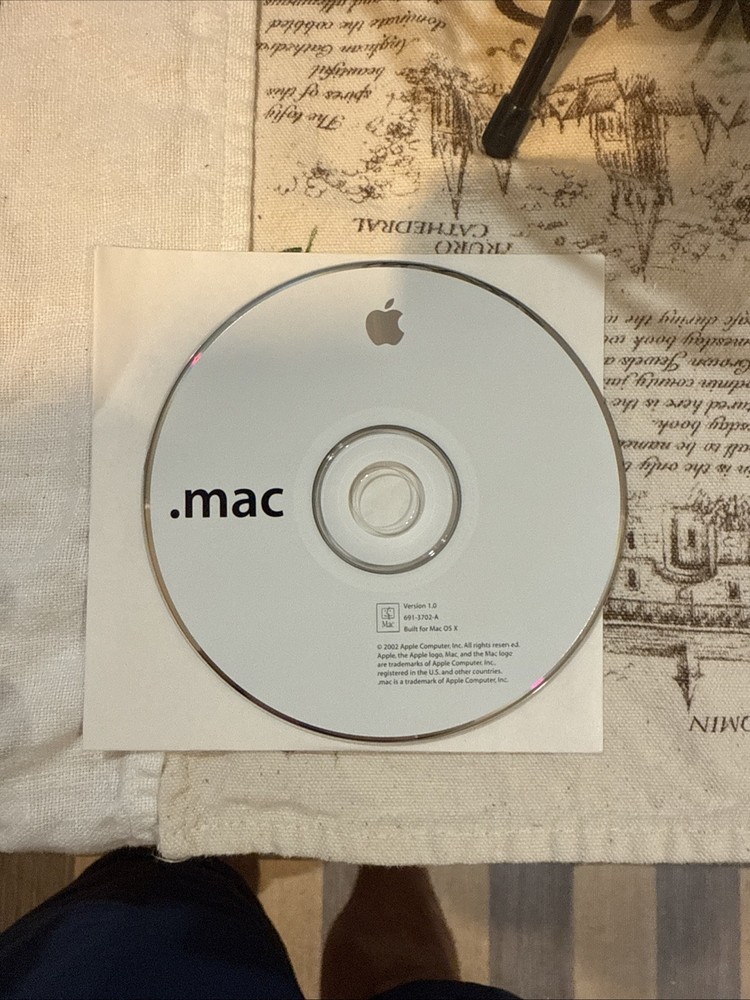 2002 Macintosh Mac .Mac Software Installation CD Version 1.0 Built For OS X