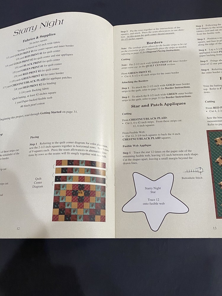 Mistletoe Mountain Quilt Pattern Booklet Thimbleberries by Lynette Jensen