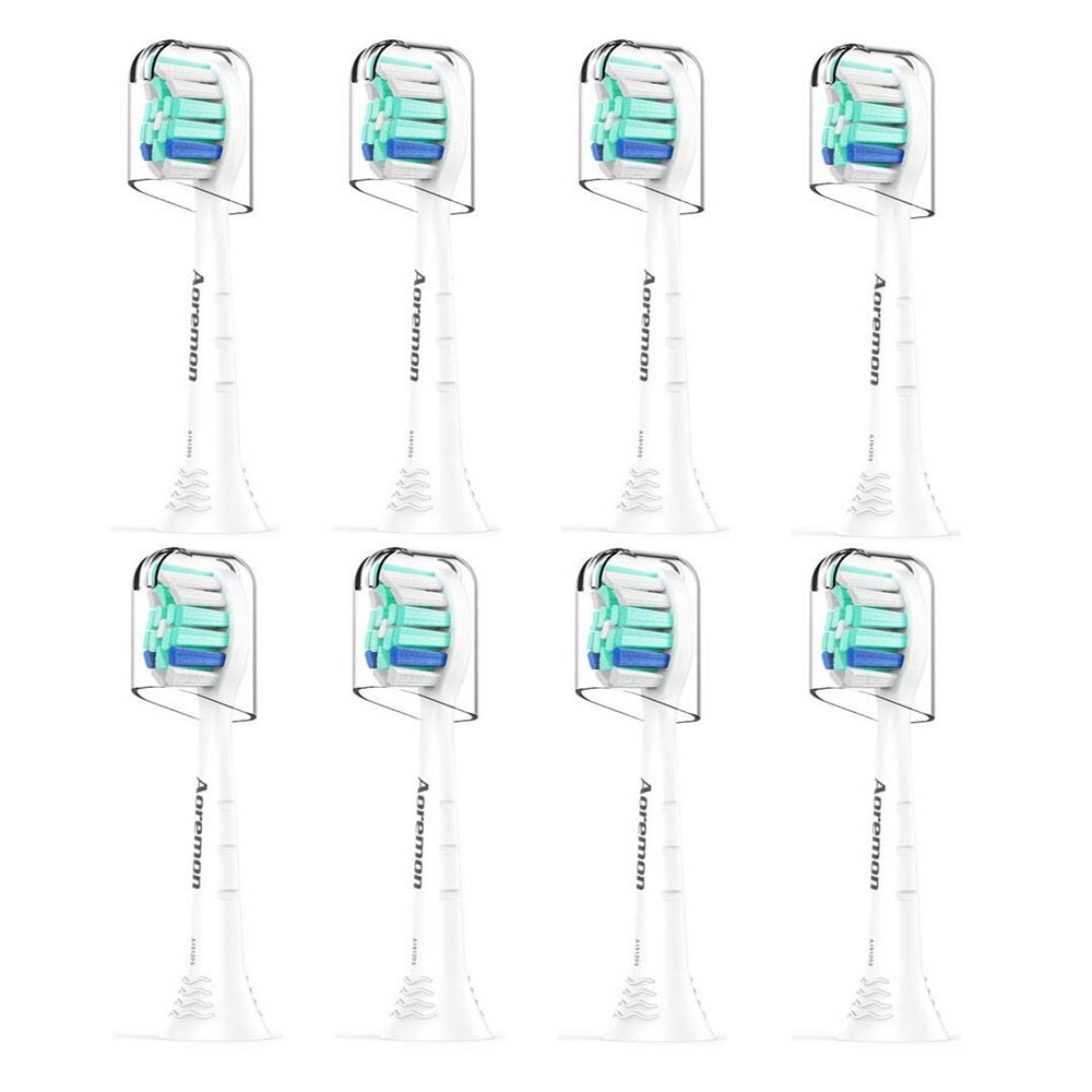 8PCS Replacement Heads Compatible with Phillips Sonicare Toothbrush
