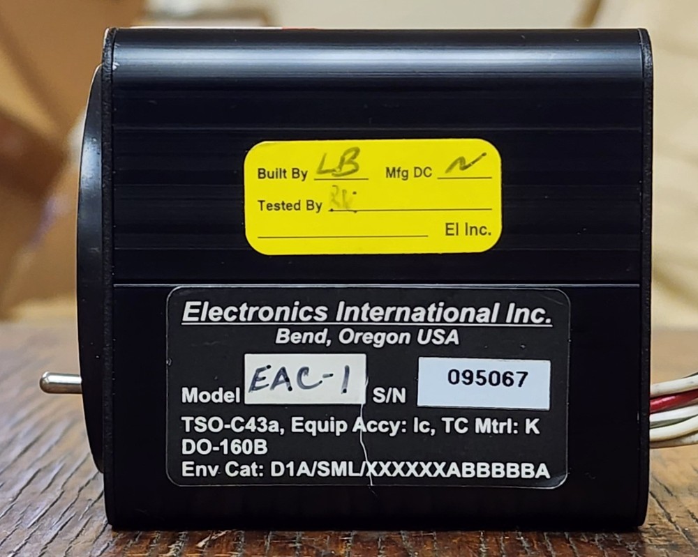 E.I. Inc. Digital EGT/OAT/CHT Indicator pn: EAC-1