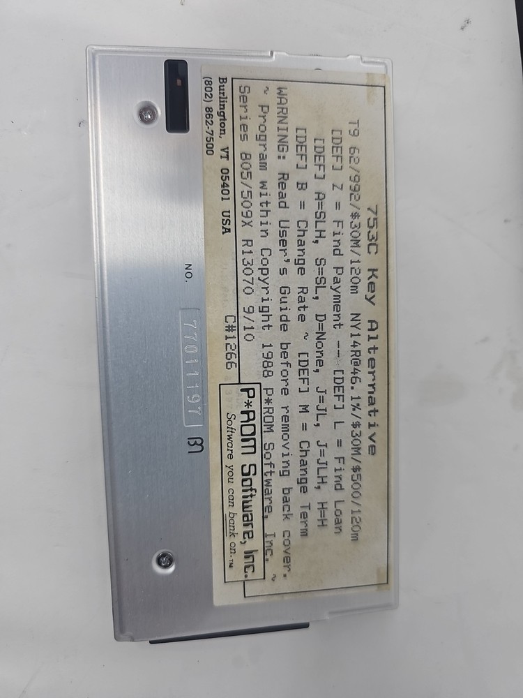 Sharp PC-1250A Pocket Computer w/ Case Tested Works