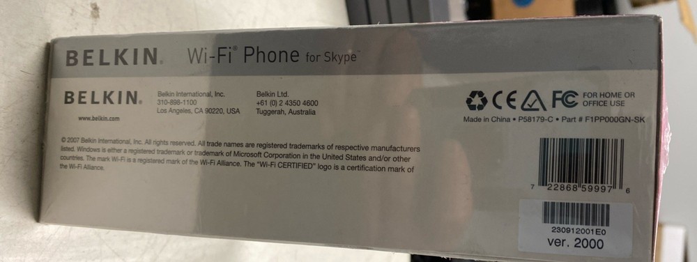Belkin Wi-Fi Phone for Skype