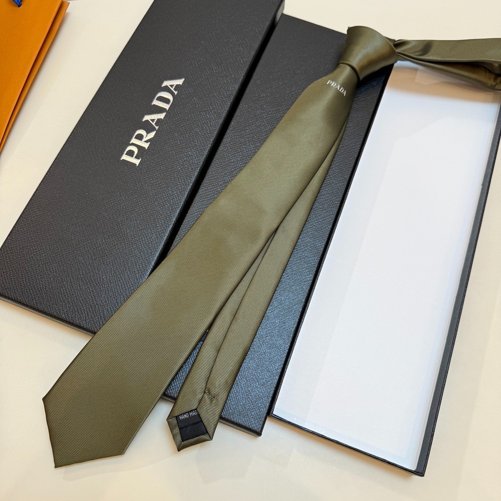 Prada logo tie