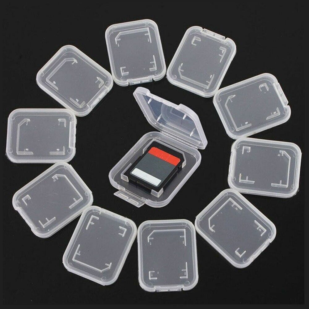 20pcs Plastic Standard SD SDHC Memory Card Storage Box Organizer Case Container