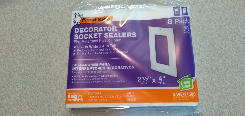 Frost King Decorator Socket Sealers Brand new Make offer