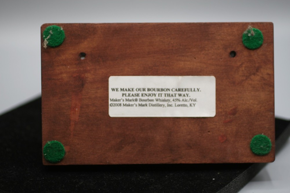 Makers Marks Bourbon Wood Table Display Z1