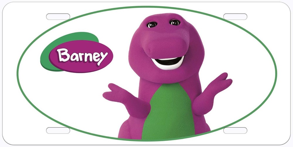 Barney Novelty Car License Plate