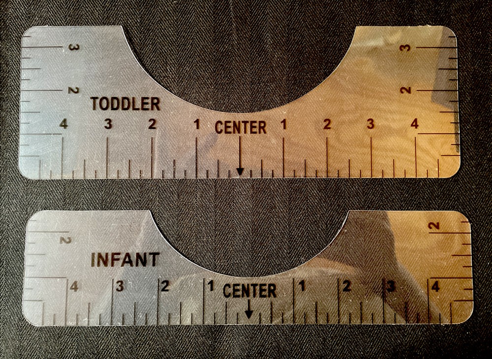 T-Shirt Collar Alignment Ruler Craft Ruler Sewing Tools 5 Pack