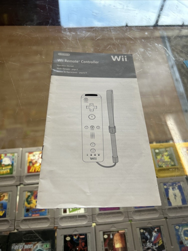 Authentic Original Wii Remote Controller Operations Manual Booklet Only