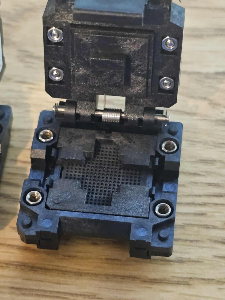 4 PLASTRONICS BGA IC Test Socket QFP CPU Burn-In Adapter Programmer 72BHMA80A01G
