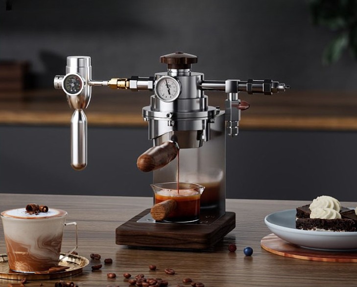 Camping Espresso Pneumatic Coffee Maker Coffee Machine Using Multi Air Source