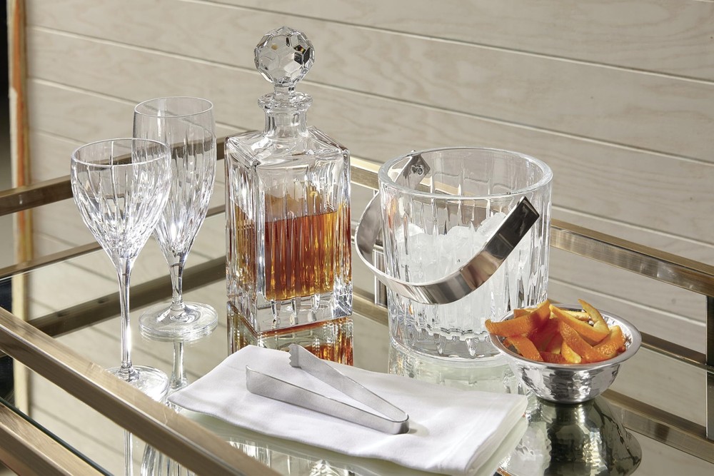 Reed & Barton Crystal Soho Square Decanter