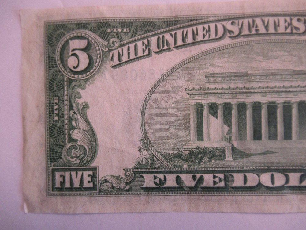 1953 A $5 US Silver Certificate