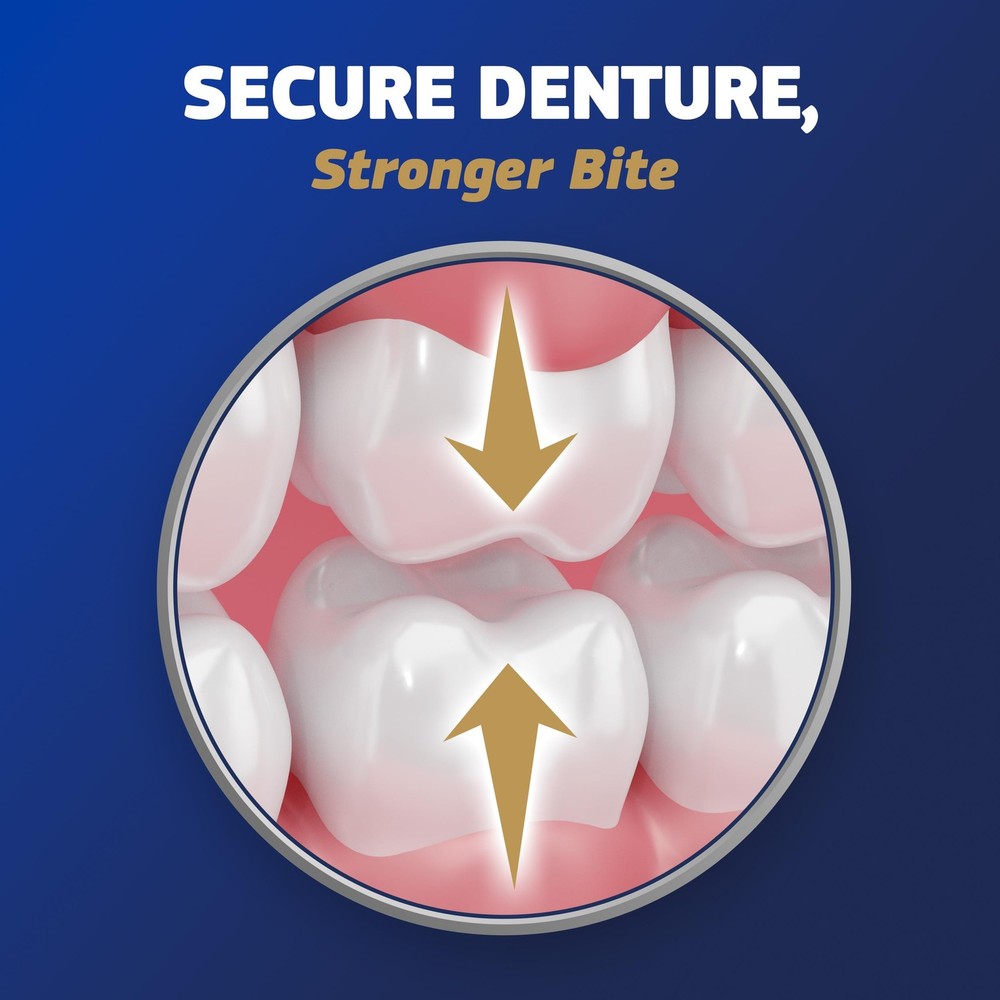 Fixodent Pure Strength Secure Denture Adhesive 2.4oz (Pack of 4), White