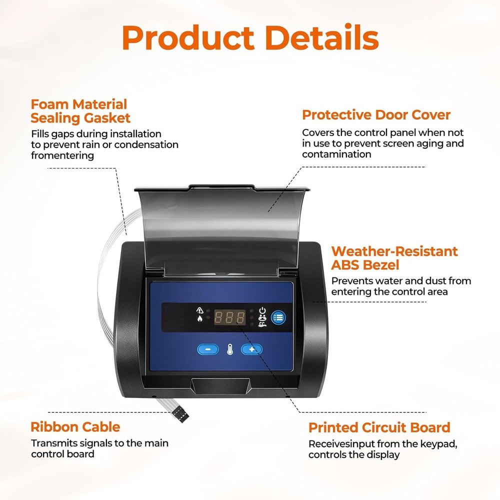FDXLBKP1932 Bezel Plus Keypad Assembly＆Display Board for Hayward Universal