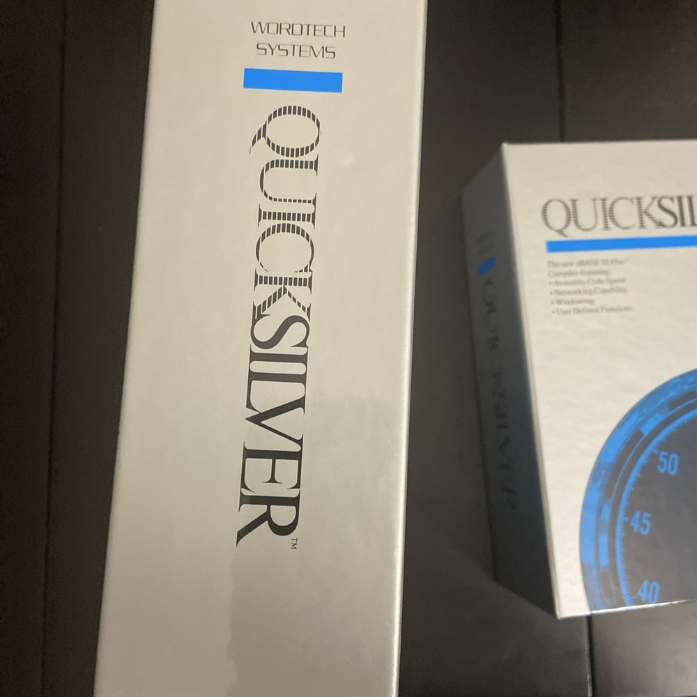 QUICKSILVER by Wordtech Systems. Compiler Software Box Set No CD/floppy
