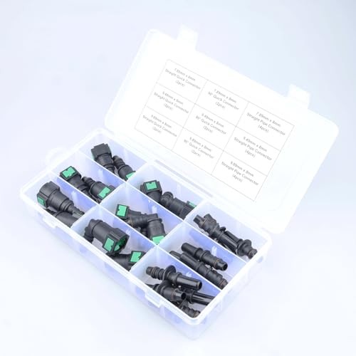 AC PERFORMANCE 24PCS Assorted Fuel 24PCS - Assortment - 8mm Quick Connector Kit