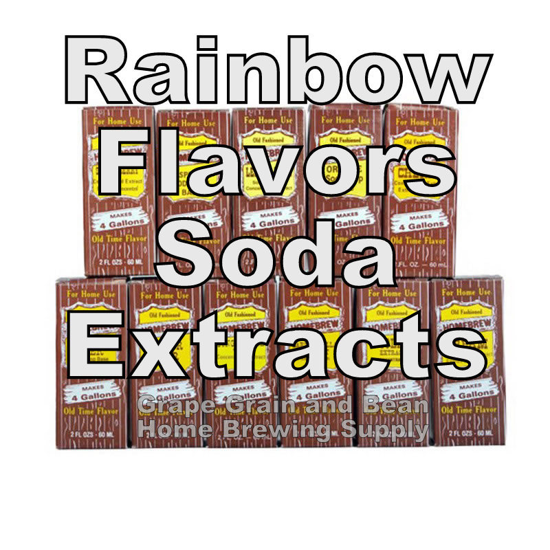 Rainbow Flavor Soda Extract With Yeast Included, Soda Making Extract, Pop Flavor