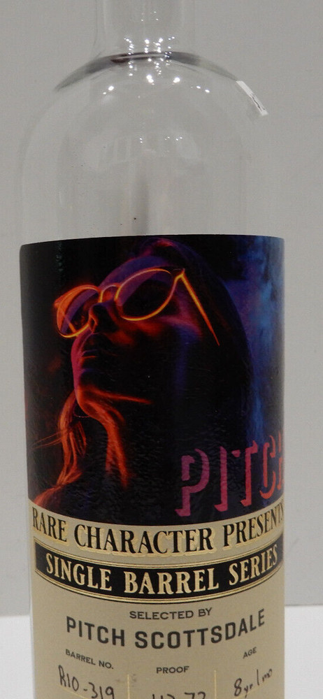 Pitch Rare Character Presents Single Barrel Series Empty Bottle