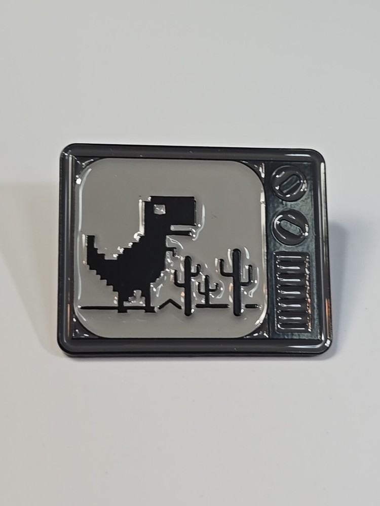 TV Set Lapel Pin Dinosaur
