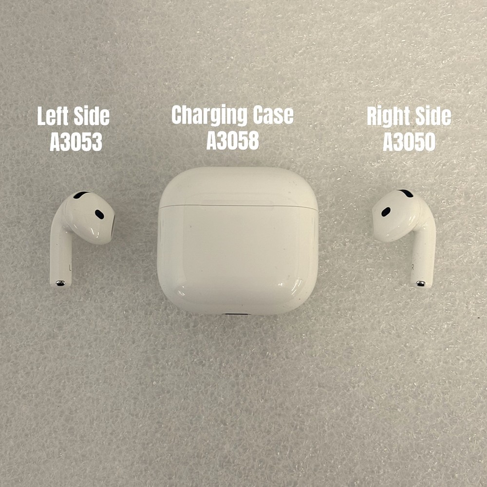 Apple Airpods 4th Generation Replacement Components: Left, Right, Charging Case