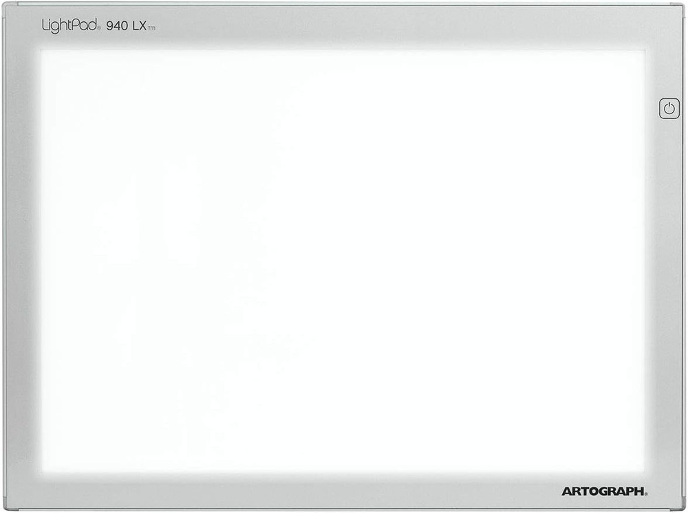 Thin LED Light Box, 17" X 12" Dimmable Drawing & Tracing Pad, Lightpad 940 LX
