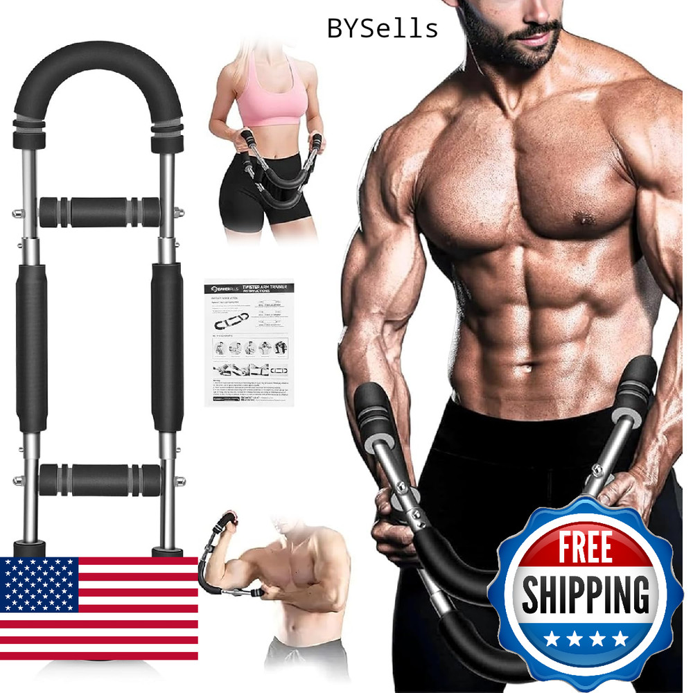 SakerPlus Twister Arm Trainer: Adjustable Chest Expander & Forearm Strength Work
