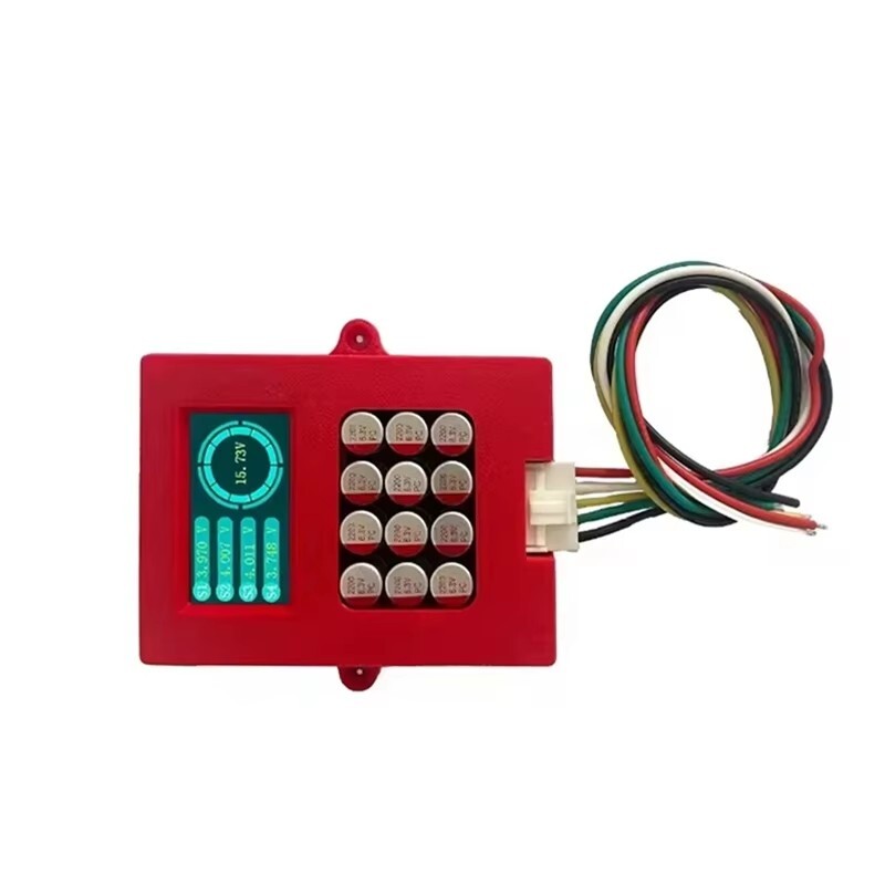 4S Li-ion LiFePo4 Battery Pack 5A Active Equalizer Balancer with Voltage display