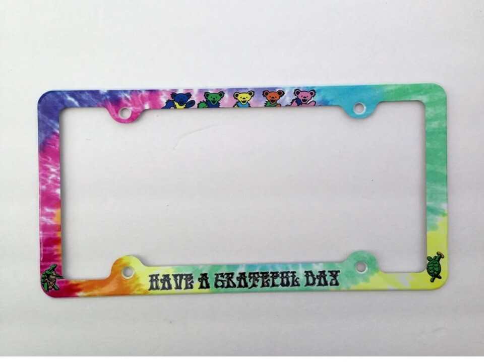 Grateful Dead Have A Grateful Day License Plate Frame Plate Holder