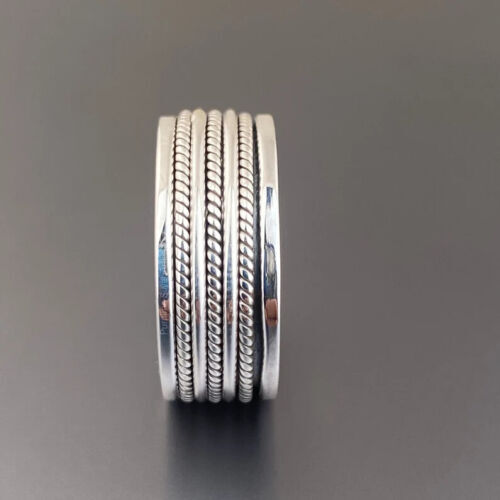 Spinner Ring Solid 925 Sterling Silver Band Ring Handmade Ring All Size SSS-2