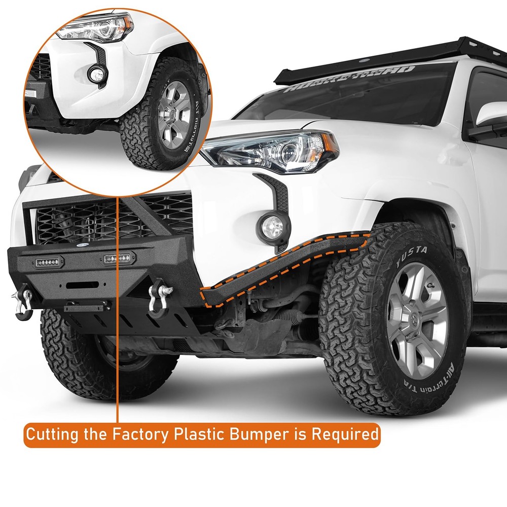4Runner Viper Cut High Clearance Additions Compatible Front Stubby Bumper