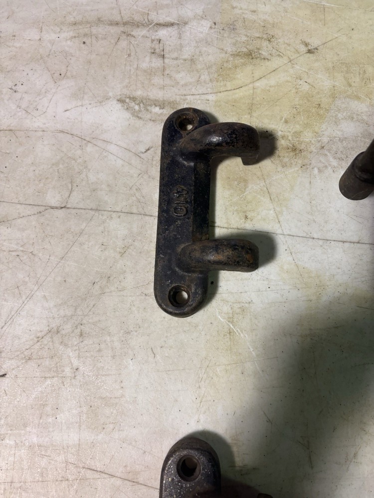 Vintage Iron Swing Out Stool Workbench Industrial