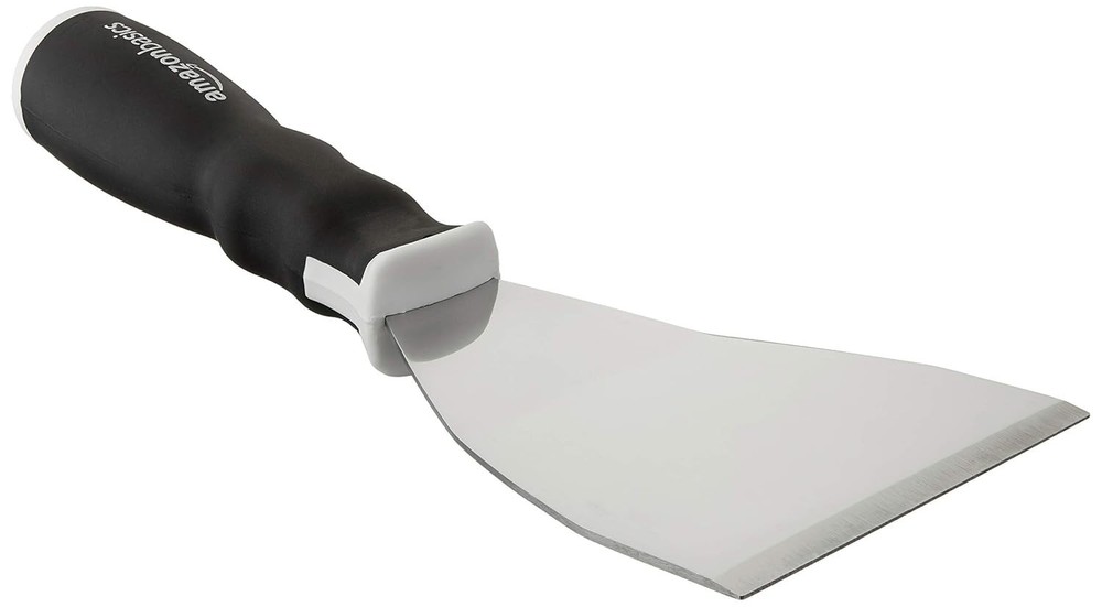 Amazon Basics Soft Grip Bent Scraper 3" with Pole Socket & Hammer End for Paint