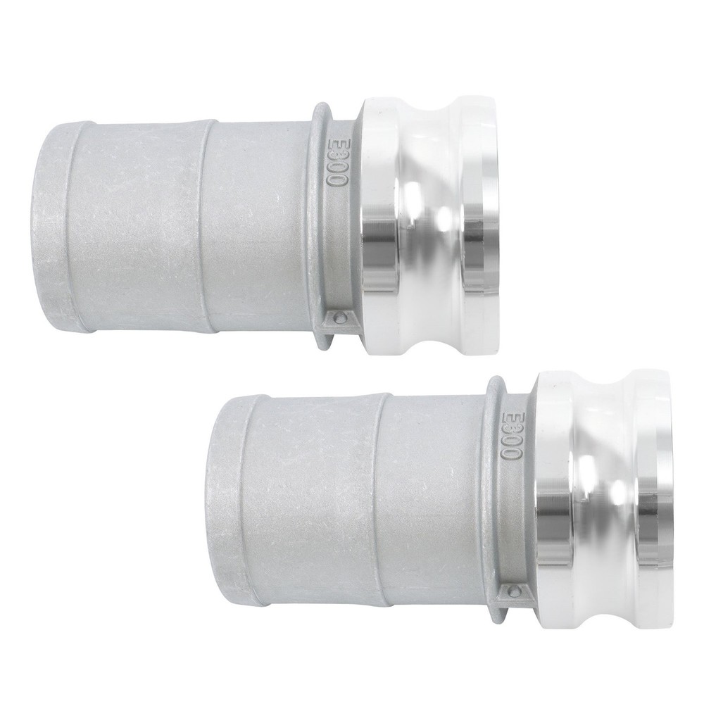 2 Pack Aluminum 3" Camlock Adapter Type E Lightweight Hose Connector