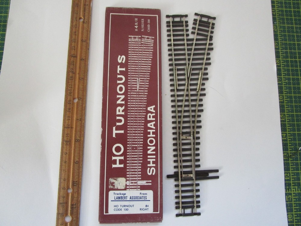 Shinohara Japan Right turnout Switch Track #4 Code 100 RH For Train Layout