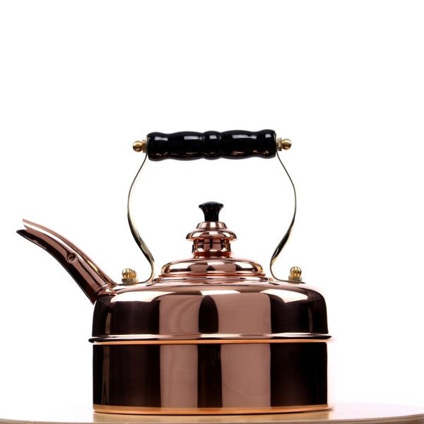 Simplex Kettles Kensington Solid Copper No. 1 Copper Finish 1.9 Quart Teakettle