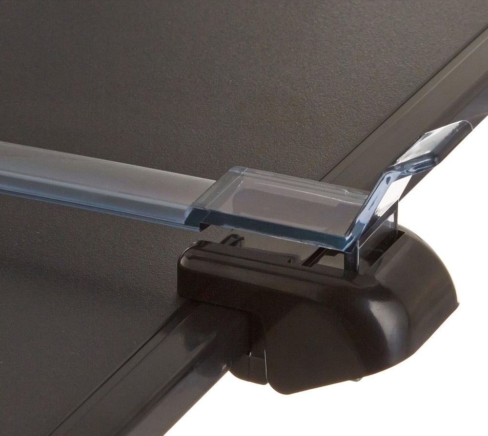 Stylish Black Easel Document Holder with Adjustable Clip for Efficient Viewing