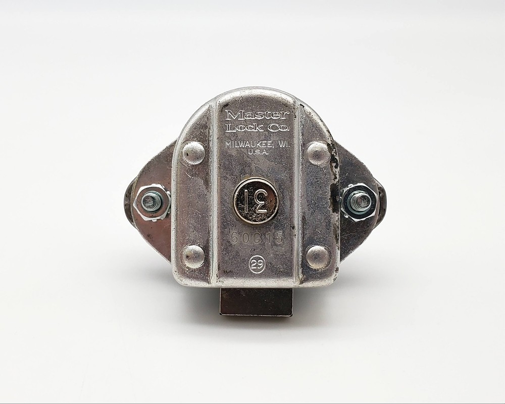 2x Master Lock 1631 Built-in Combination Padlock Locker w Code Hinge Left NO KEY