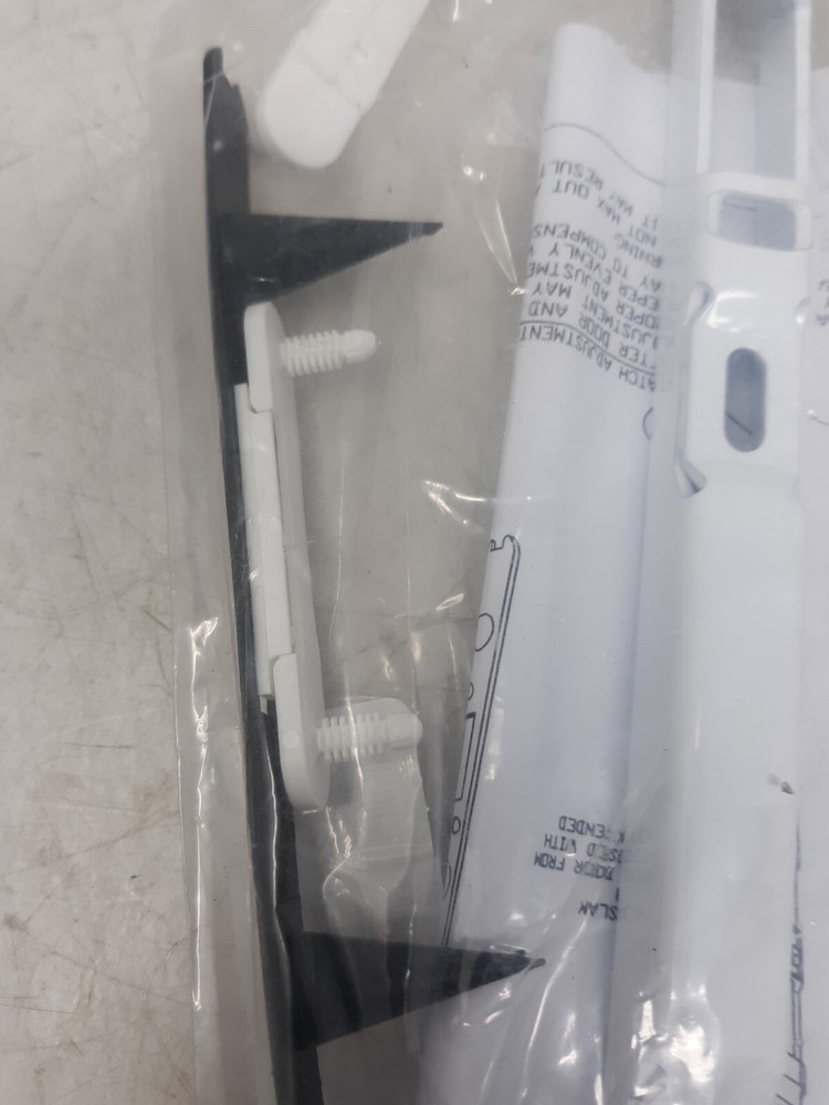 Multi-Point Lock Keeper Kit - White/Black, Replacement Hardware with Instruction