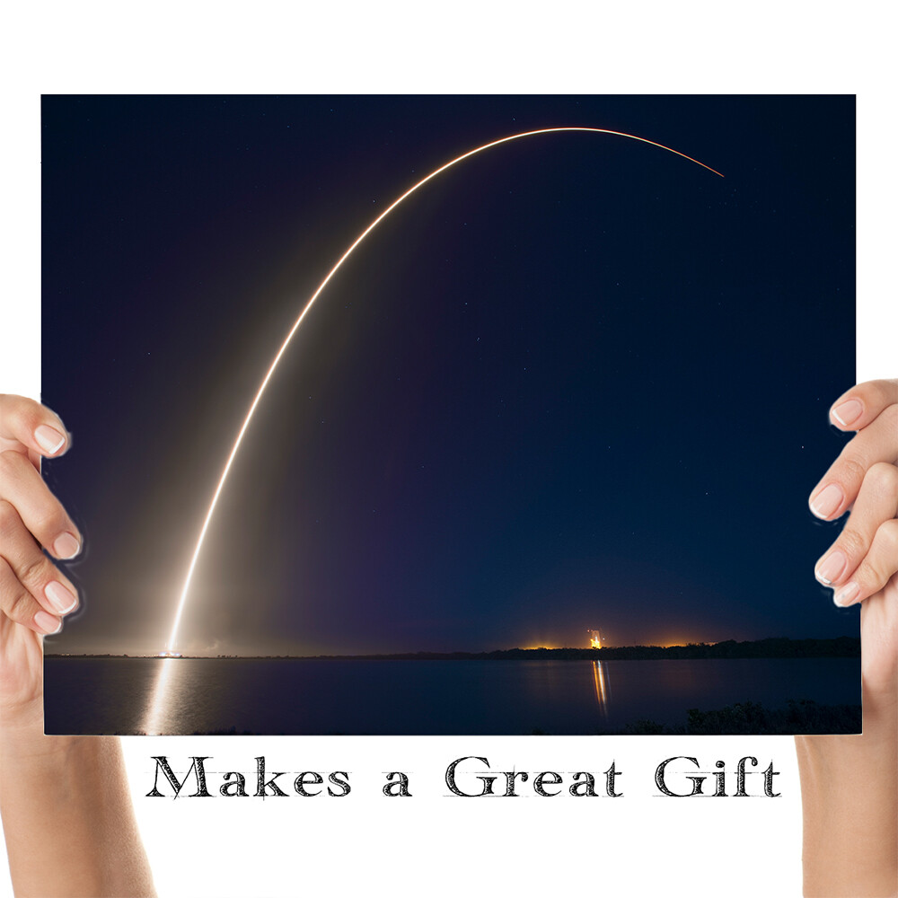 SpaceX ABS-EUTELSAT - 11x14 Unframed Print - Makes a Great Gift Under $15