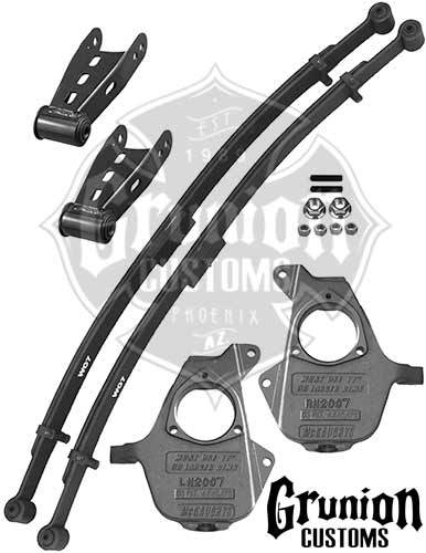 Chevy Silverado 2/4 Leaf Spring Lowering Kit GMC Sierra McGaughys 34100
