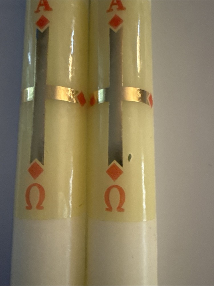 Alpha & Omega Cross Taper Candles