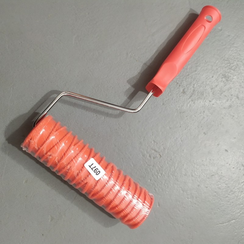 7 Paint Roller Portable Grain Pattern Paint Rubber Roller Wall Decoration Tool
