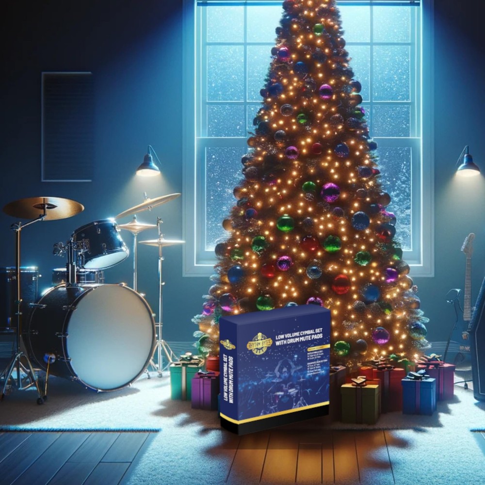 Rhythm Bytes Low Volume Cymbal Pack 12-pcs Complete Mutes Set Silver, Silver