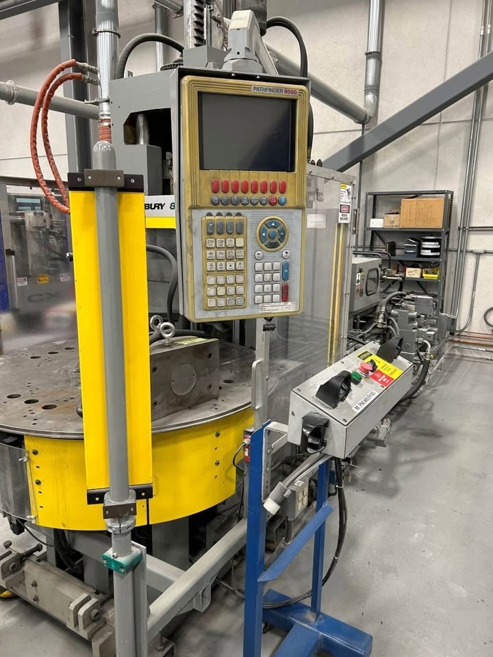 Van Dorn DEMAG 80 ton Vertical Rotary Table Injection Molding Machine