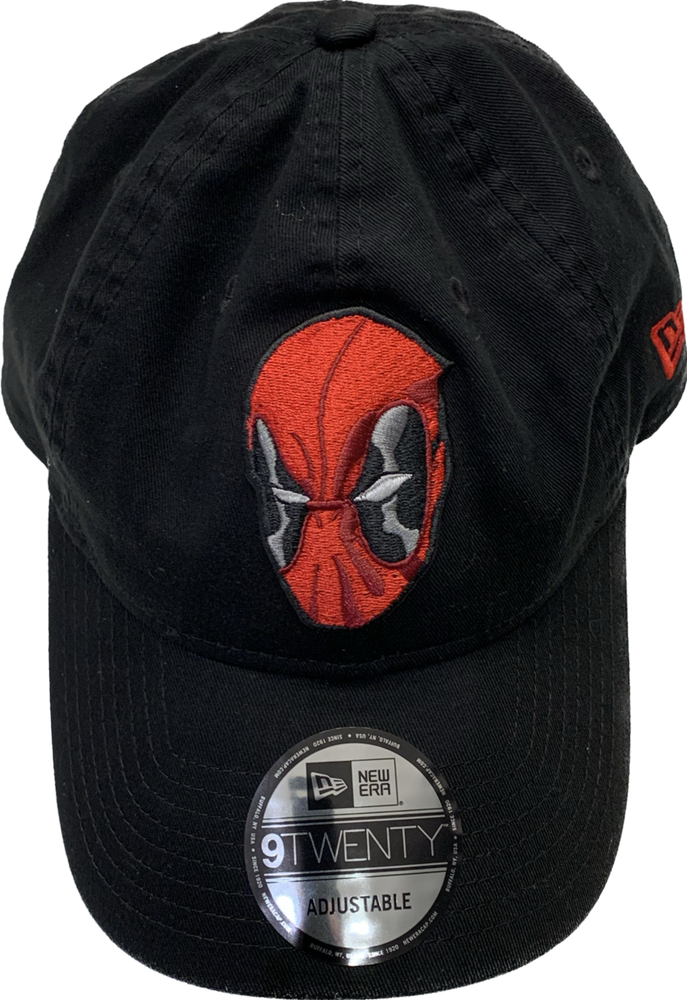 Deadpool Mask Marvel Comics New Era 9Twenty Adjustable Buckle Hat - Black