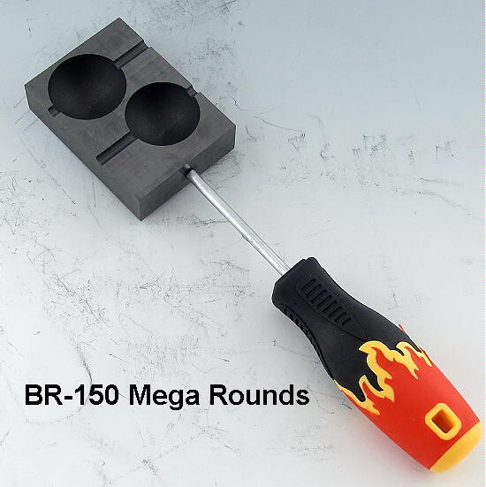 ROUND Graphite Molds, 6 Versions, CGBeadroller, Premier Graphite Glass Tool