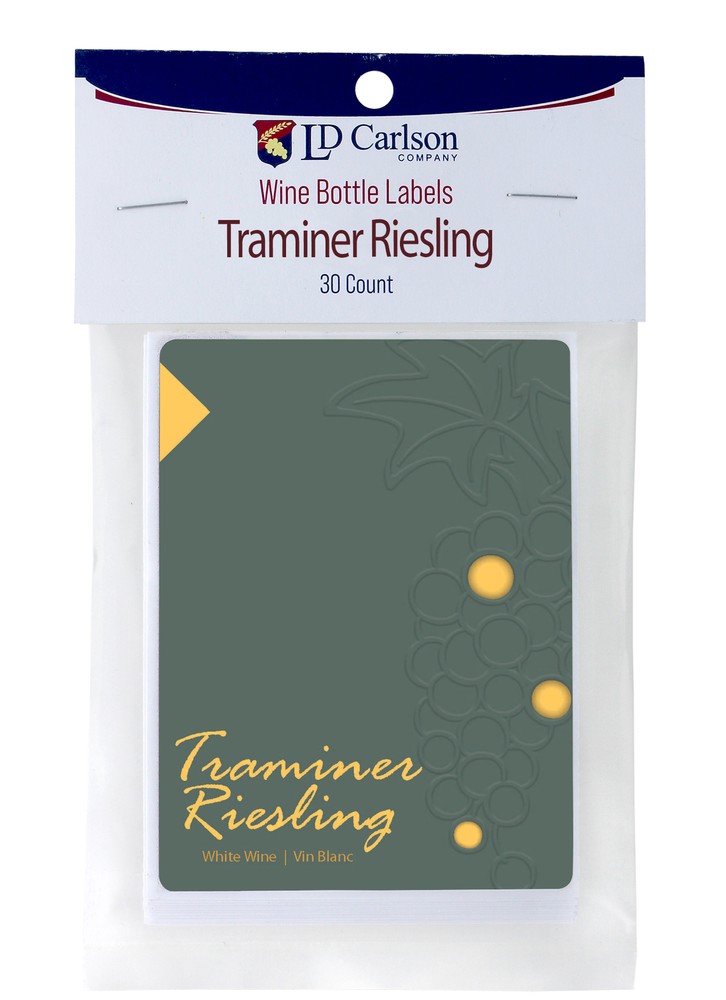 Traminer Riesling Wine Labels 30/Pack Varietal Collection
